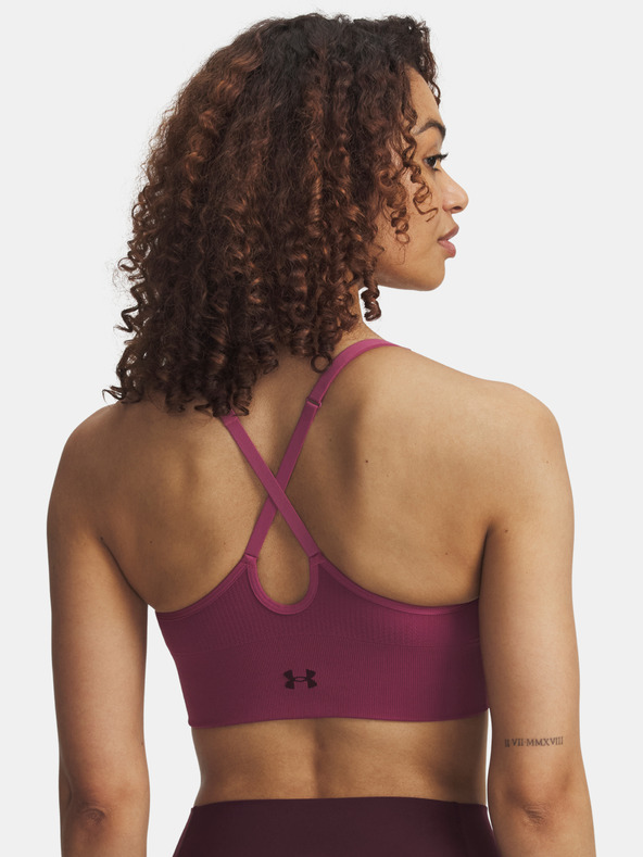 Under Armour Dámska podprsenka Under Armour Vanish Seamless Low Bra-RED