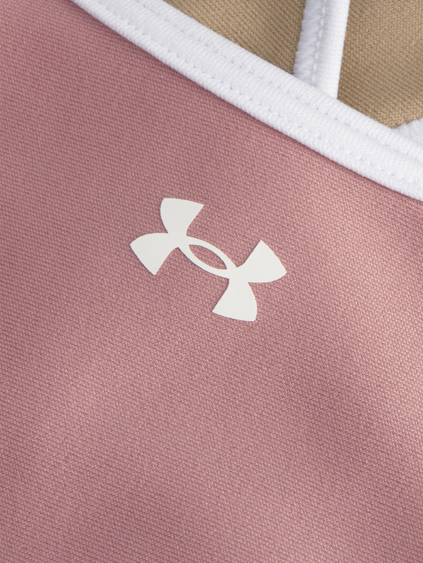 Under Armour Dámska podprsenka Under Armour UA Crossback Mid Open Back-PNK