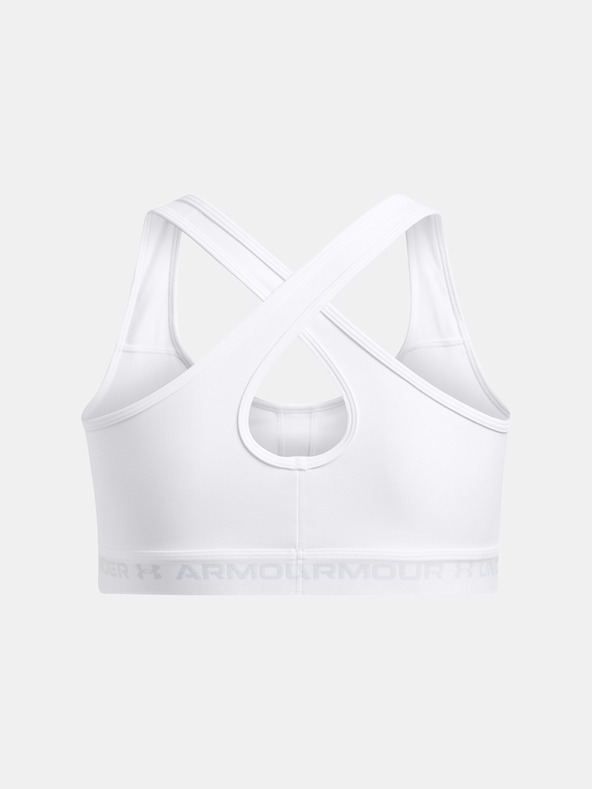 Under Armour Dámska podprsenka Under Armour UA Crossback Mid Bra&-WHT
