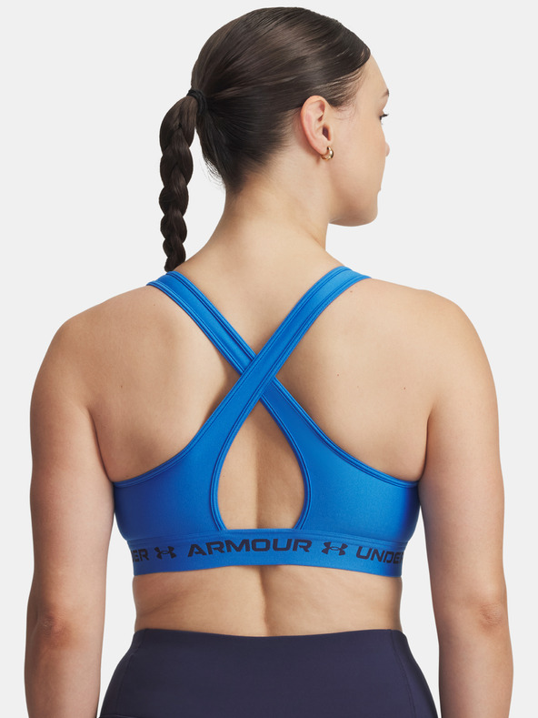 Under Armour Dámska podprsenka Under Armour Crossback Mid Bra-BLU