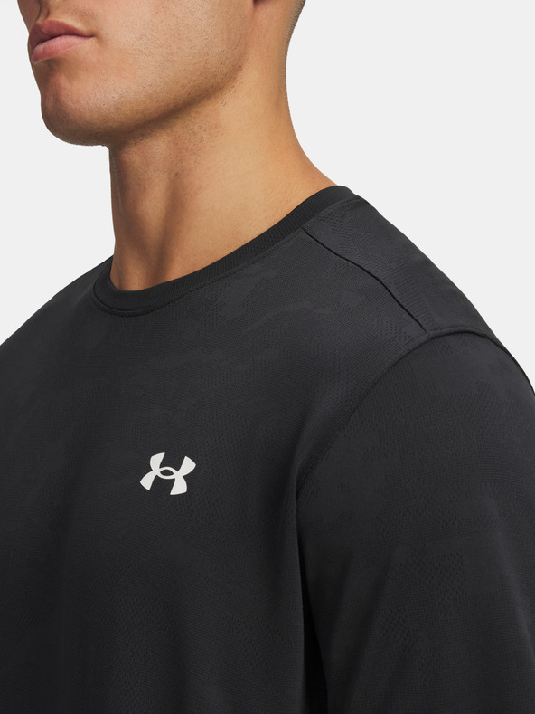 Under Armour Pánske tričko Under Armour UA Tech Vent Jacquard SS-BLK