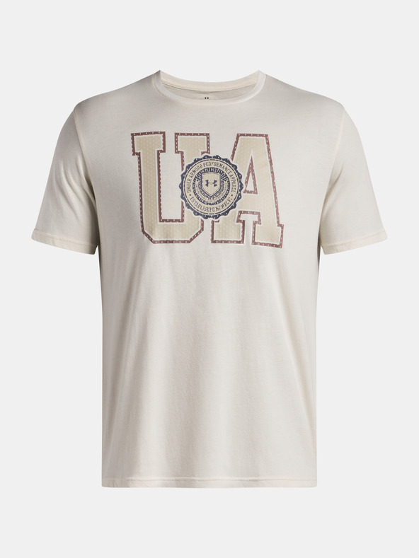 Under Armour Pánske tričko Under Armour UA COLLEGE CREST LOGO SS-BRN