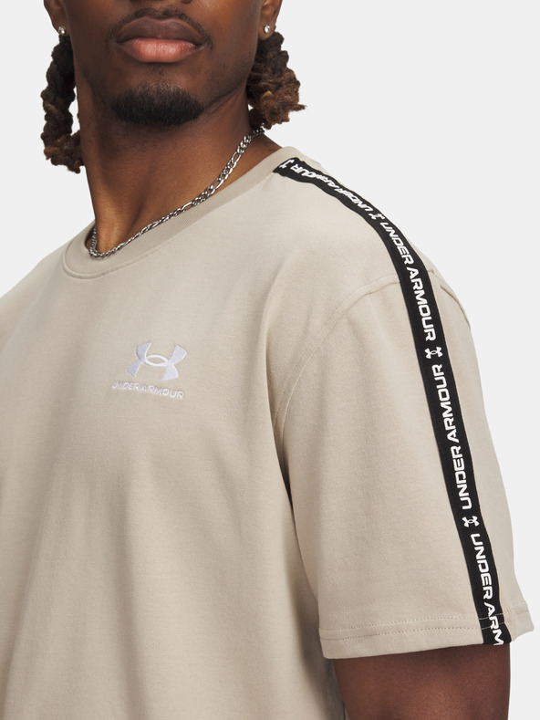 Under Armour Pánske tričko Under Armour UA Icon HWT Tee Taping-BRN