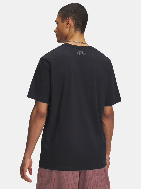 Under Armour Pánske tričko Under Armour UA TRIPLE STACK LC LOGO SS-BLK