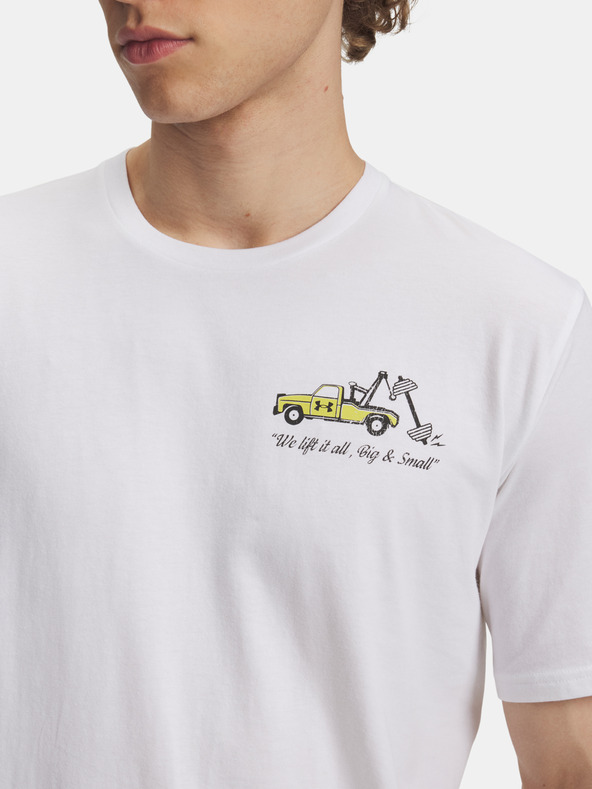 Under Armour Pánske tričko Under Armour UA 60/40S BODY SHOP SS-WHT