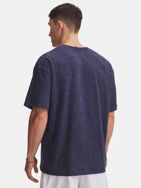 Under Armour Pánske tričko Under Armour UA M HW OS LOGO WASH SS-BLU