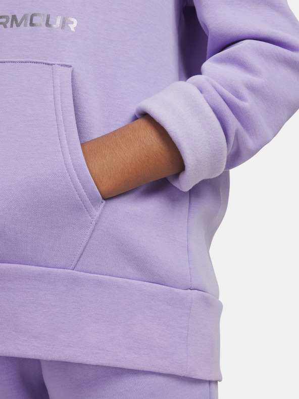 Under Armour Dievčenská mikina Under Armour UA Rival Flc Shimmer Hdy-PPL