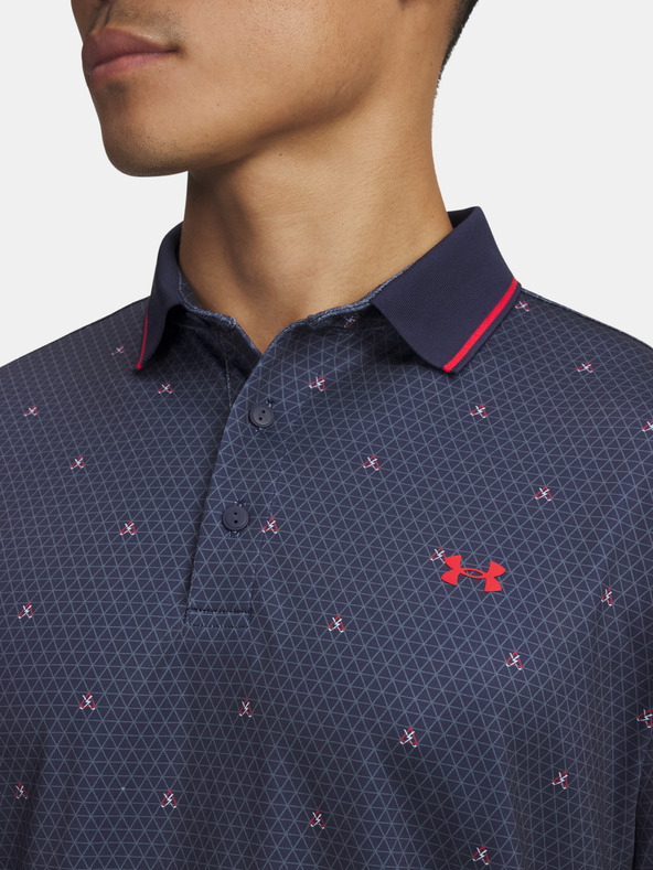 Under Armour Pánske tričko Under Armour UA Drive Warning Polo-BLU