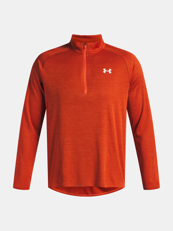 Under Armour Pánske tričko Under Armour UA Tech Textured 1/2 Zip-ORG