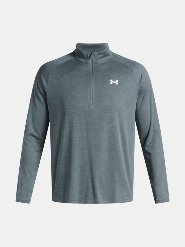 Under Armour Pánske tričko Under Armour UA Tech Textured 1/2 Zip-BLU