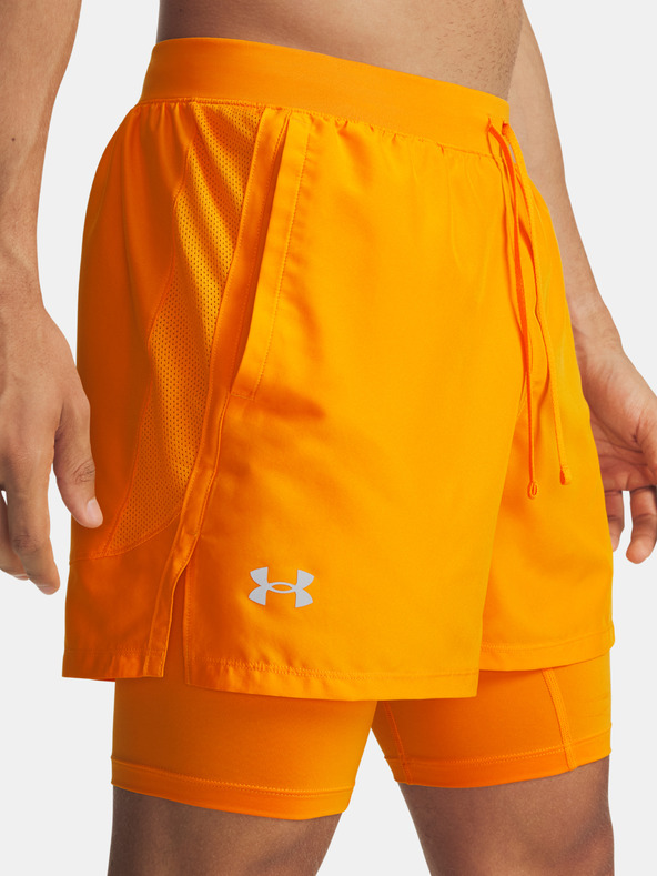 Under Armour Pánske kraťasy Under Armour UA LAUNCH 5'' 2-IN-1 SHORTS-ORG