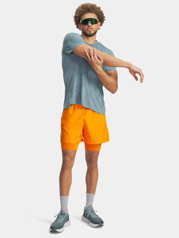 Under Armour Pánske kraťasy Under Armour UA LAUNCH 5'' 2-IN-1 SHORTS-ORG