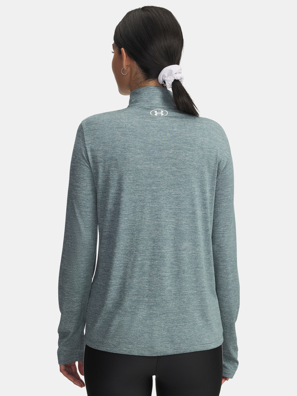 Under Armour Dámske tričko Under Armour Tech 1/2 Zip- Twist-BLU