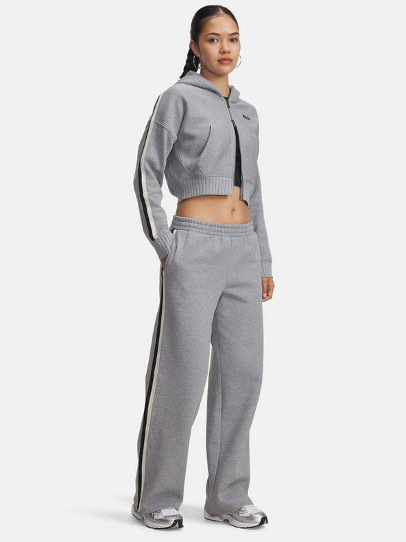 Under Armour Dámske športové nohavice Under Armour Icon HWT Flc Puddle Pant-GRY