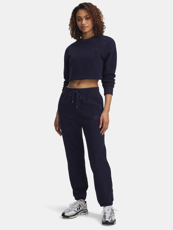 Under Armour Dámske tepláky Under Armour Icon Terry Varsity Jogger-BLU