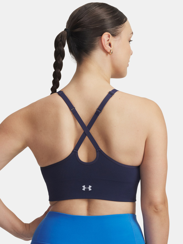Under Armour Dámska podprsenka Under Armour Vanish Seamless Low Bra-BLU