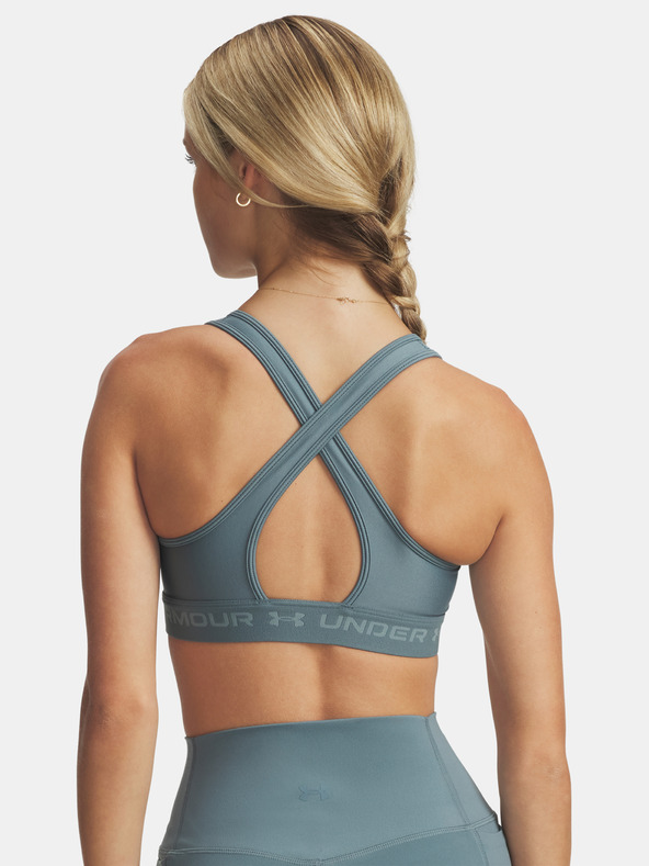 Under Armour Dámska podprsenka Under Armour Crossback Mid Bra-BLU