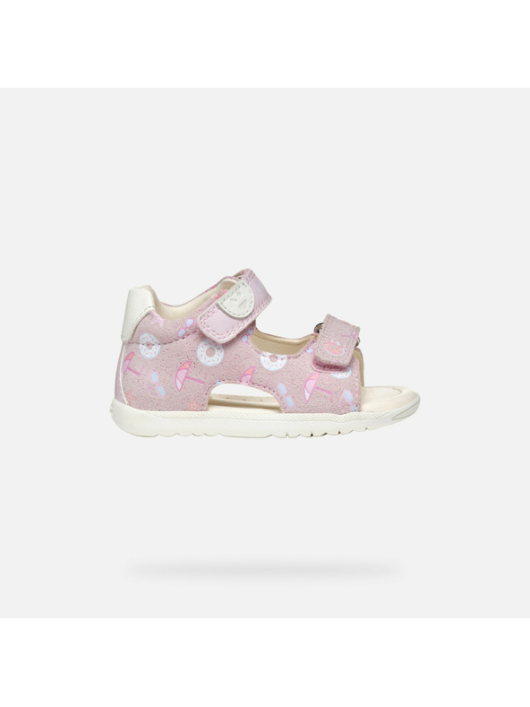 Geox Dievčenské prvé kroky Geox Macchia Pink