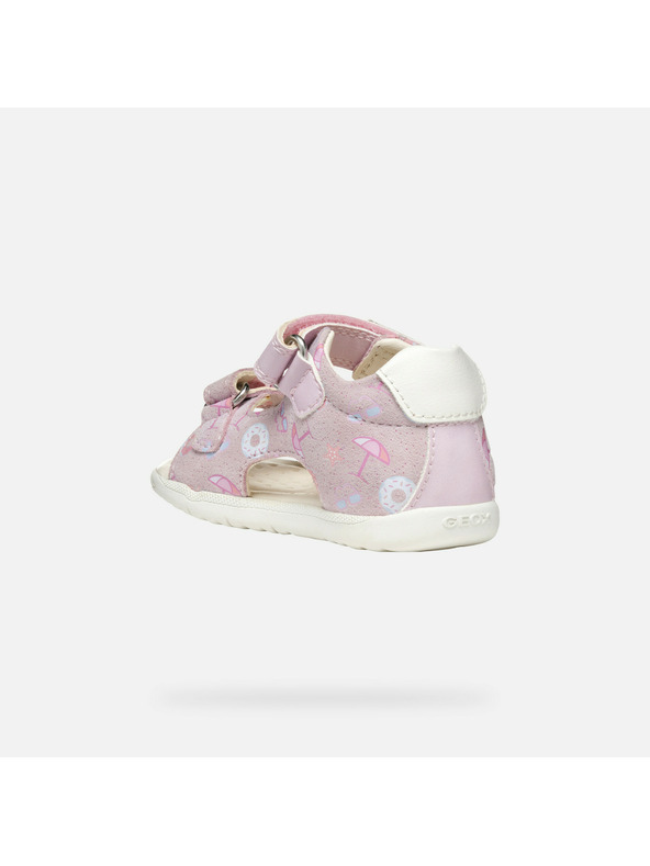 Geox Dievčenské prvé kroky Geox Macchia Pink