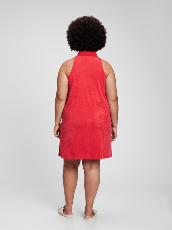 GAP Froté šaty s golierom GAP