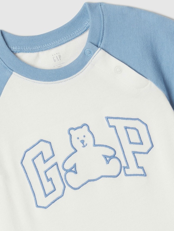GAP Baby krátky overal s logom GAP