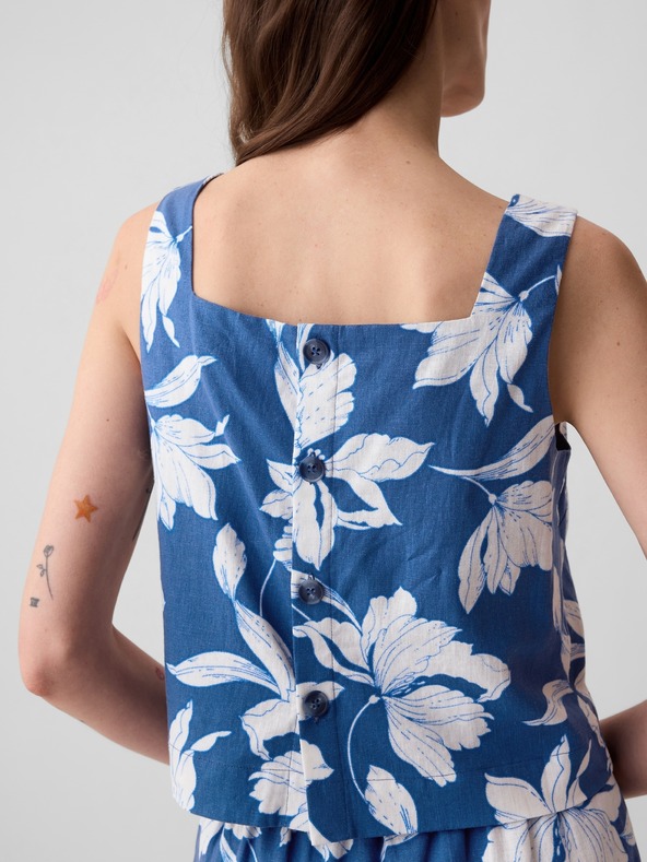 GAP Ľanový crop top GAP
