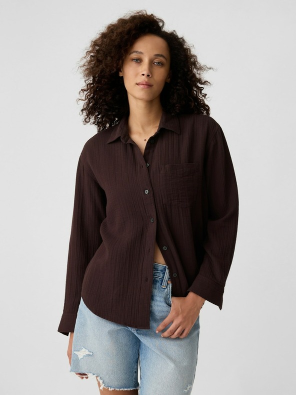 GAP Mušelínová košeľa oversize GAP