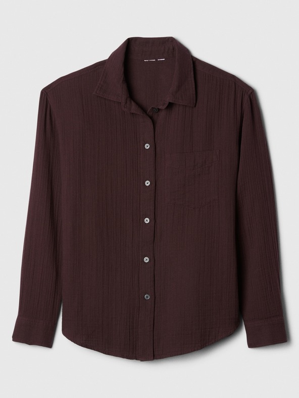 GAP Mušelínová košeľa oversize GAP
