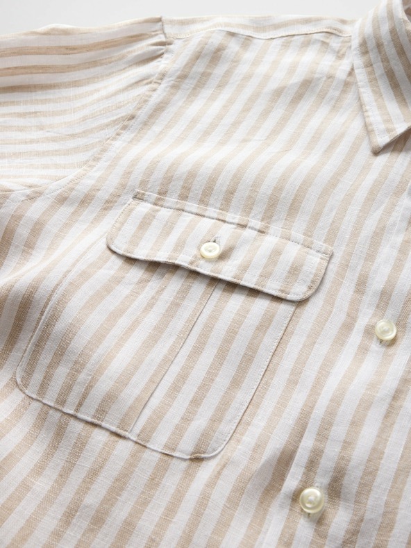 GAP Ľanová košeľa Classic Shirt GAP