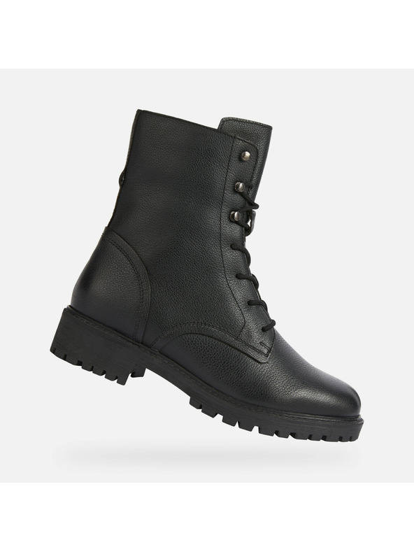 Geox Čierna dámska členkové topánky Geox Hoara