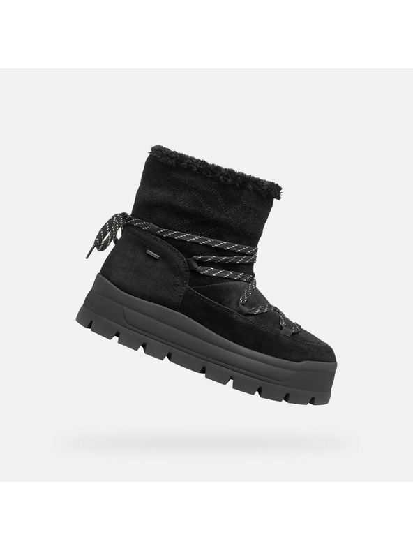 Geox Čierne dámske členkové topánky Geox Spherica EC7.1 A