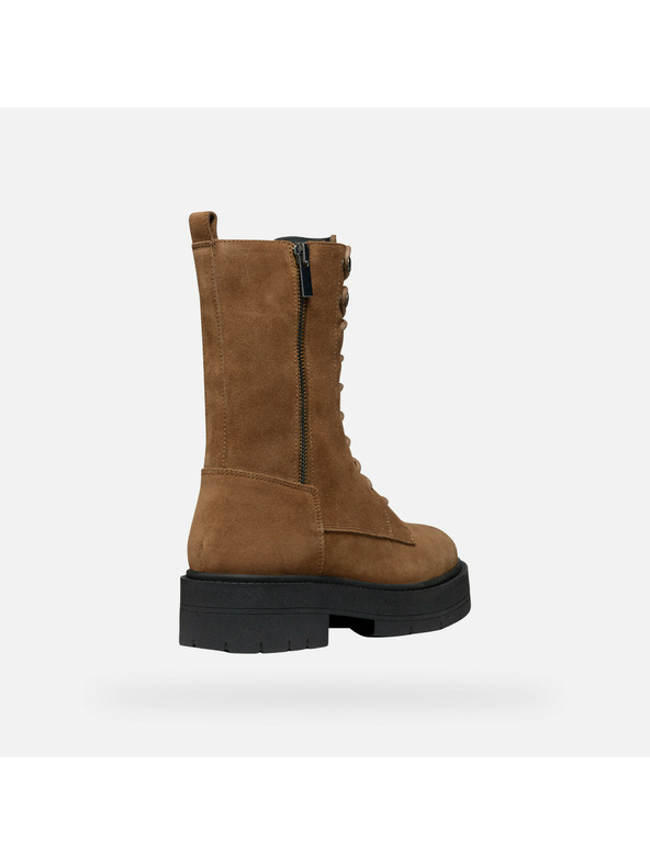 Geox Hnedé dámske členkové topánky Geox Spherica EC7