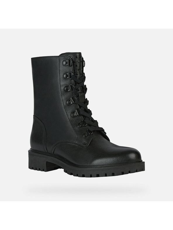 Geox Čierna dámska členkové topánky Geox Hoara