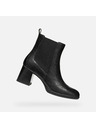 Geox Čierne dámske členkové topánky Geox Walk Pleasure 55