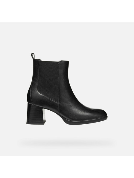 Geox Čierne dámske členkové topánky Geox Walk Pleasure 55