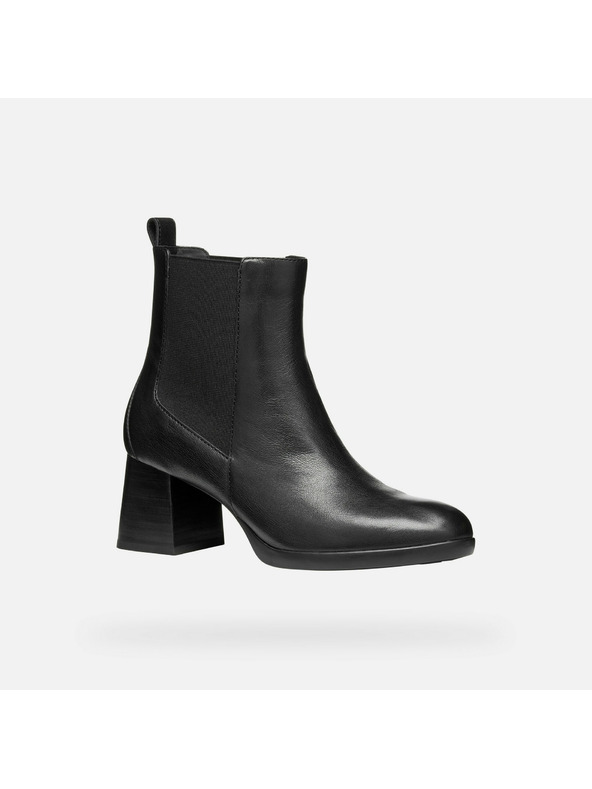 Geox Čierne dámske členkové topánky Geox Walk Pleasure 55