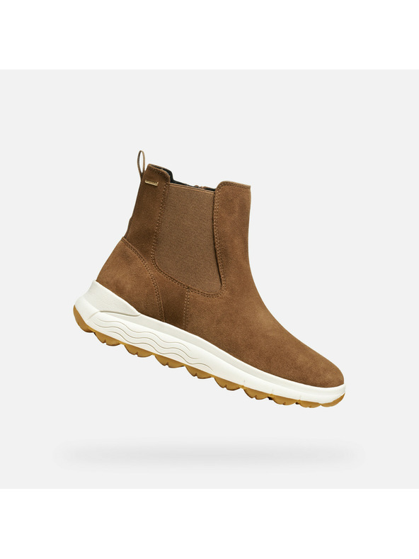 Geox Svetlohnedé dámske členkové topánky Geox Spherica 4x4 B ABX