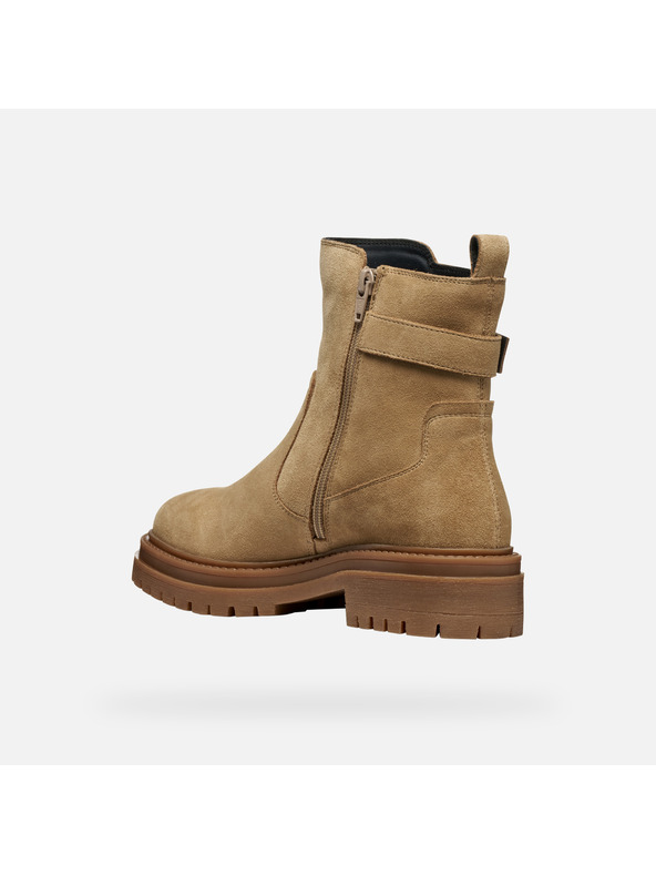 Geox Béžové dámske členkové topánky Geox Iridea