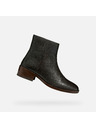 Geox Tmavohnedé dámske členkové topánky Geox Camexia