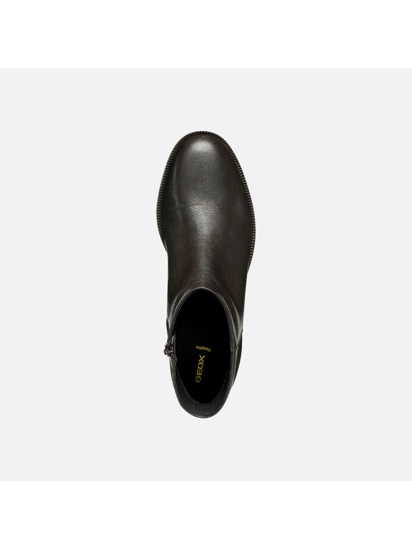 Geox Tmavohnedé dámske členkové topánky Geox Camexia