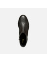Geox Tmavohnedé dámske členkové topánky Geox Camexia
