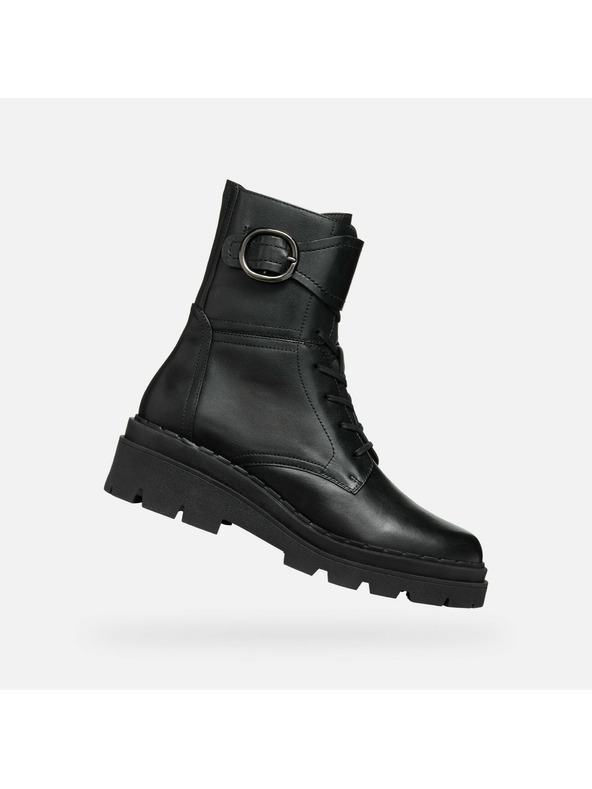 Geox Čierne dámske členkové topánky Geox Felleny