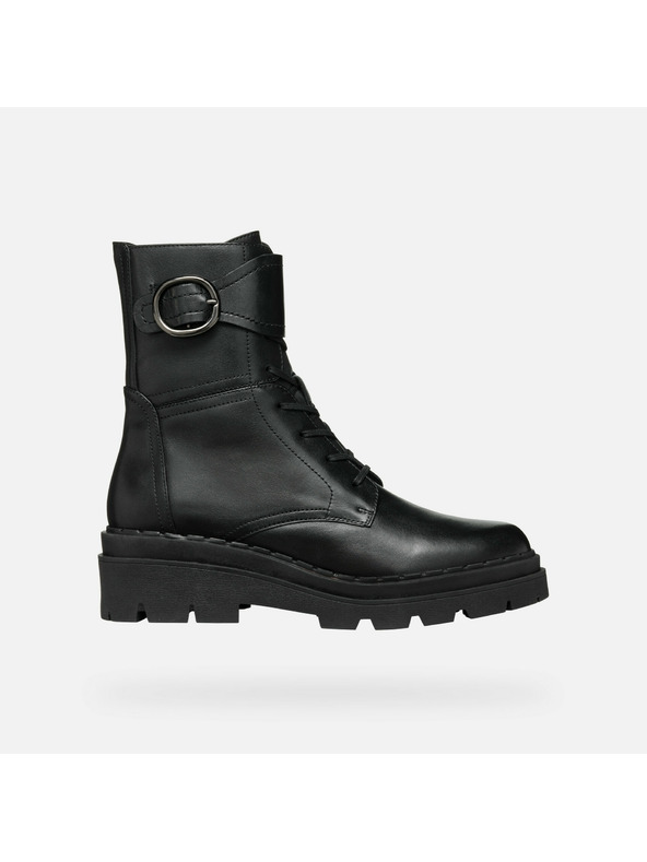 Geox Čierne dámske členkové topánky Geox Felleny