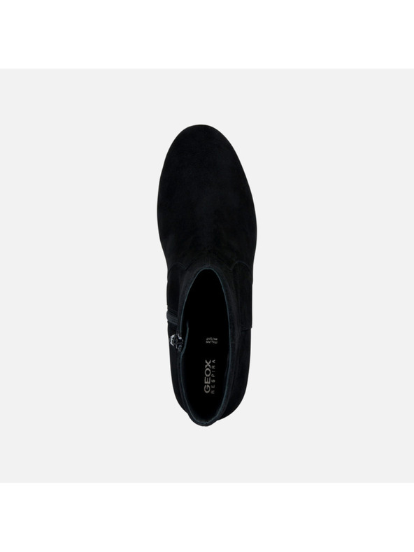 Geox Čierne dámske členkové topánky Geox Eleana