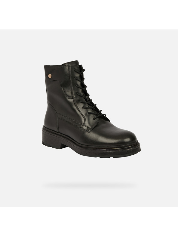 Geox Čierne dámske členkové topánky Geox Swelen