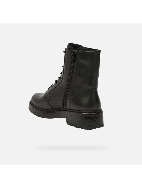 Geox Čierne dámske členkové topánky Geox Swelen