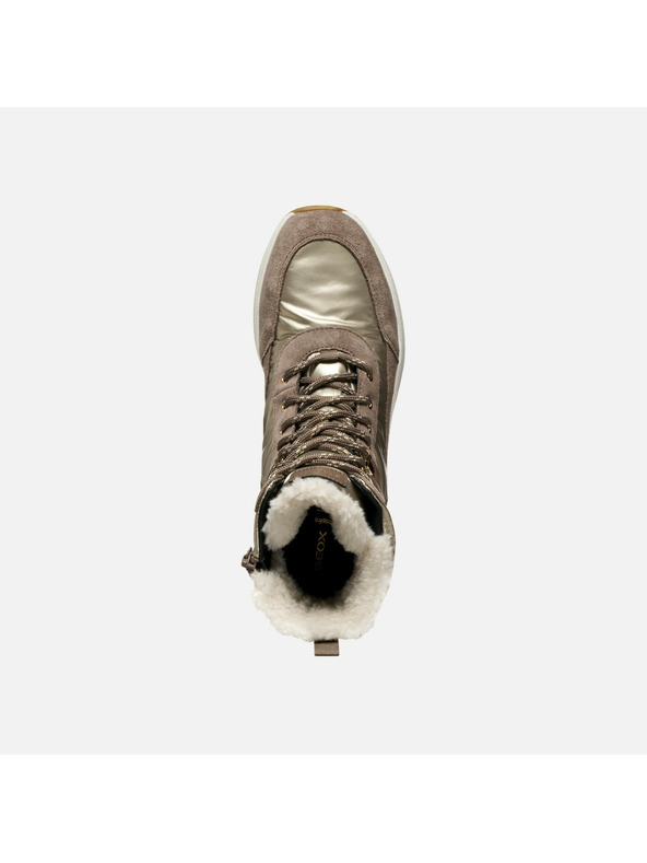 Geox Hnedé dámske členkové topánky Geox Spherica Actif X2