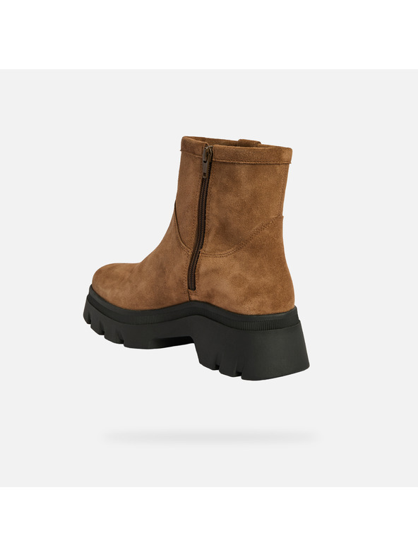 Geox Svetlohnedé dámske členkové topánky Geox Pluette