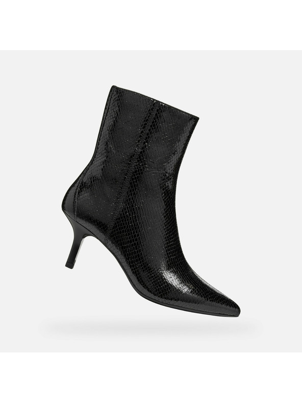 Geox Čierne dámske členkové topánky Geox Kleopy