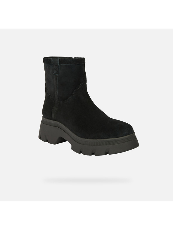 Geox Čierne dámske členkové topánky Geox Pluette